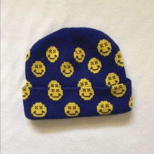 smiley face beanie